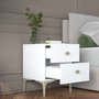 Hanah Home Mesita de Noche BD110 - 4111 Blanca